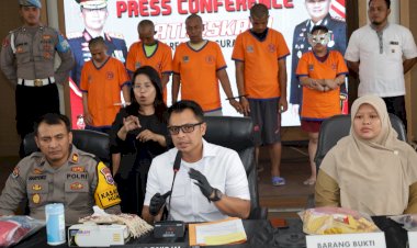 Polrestabes-Surabaya-Amankan-Empat-Orang-Tersangka-Kasus-Pencabulan-Anak-Dibawah-Umur