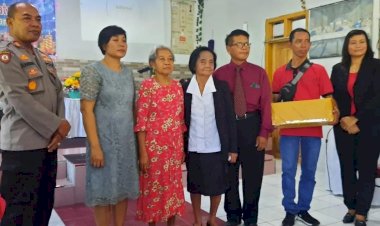 Cooling-System-Pasca-Coblosan-Pemilu,-Polres-Magetan-Sambang-Jemaat-Gereja-di-Minggu-Kasih