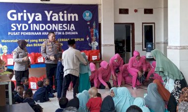 Jelang-Hari-Bhayangkara,-Polsek-Gedangan-Peduli-Anak-Yatim-dan-Duafa