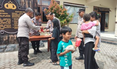 Wujudkan-Asta-Cita,-Polres-Kediri-Kota-Berbagi-Makanan-Bergizi-dan-Jus-Buah-Gratis