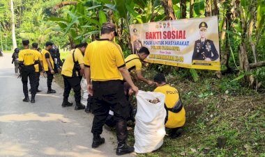 Polres-Blitar-Kota-Gandeng-Perguruan-Silat-Bersihkan-Lingkungan-Sambut-Hari-Bhayangkara-ke--79