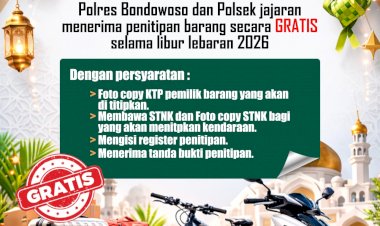 Mudik-Tenang-Barang-Aman-:-Polres-Bondowoso-Buka-Layanan-Penitipan-Kendaraan-Gratis!