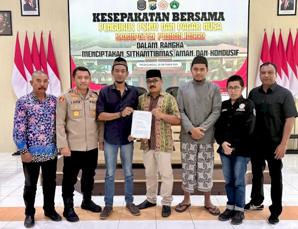 Jogo Jatim : Polres Probolinggo Gandeng Perguruan Pencak Silat Wujudkan Kamtibmas Kondusif