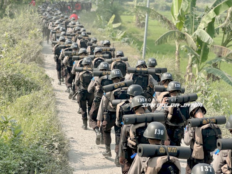 Outbound Tupdasbhara: 247 Siswa Diktukba Polri SPN Polda Jatim Ditempa di Jalur 26 KM