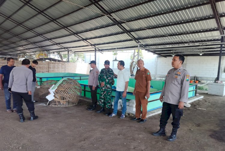 Polsek Candi Tindaklanjuti Aduan Sabung Ayam di Kalipecabean, Polisi dan Tiga Pilar Datangi Lokasi